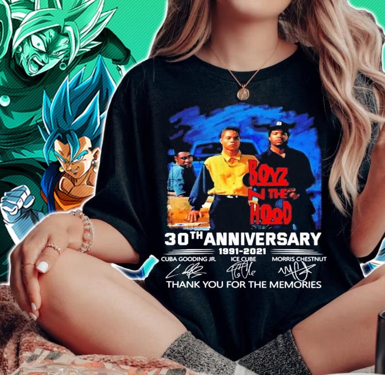Boyz N The Hood 30th anniversary 1991-2021 thank you for the memories shirt woman shirt