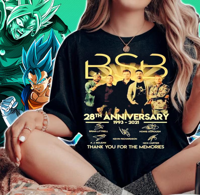 BSB 28th anniversary 1993-2021 thank you for the memories t-shirt woman shirt