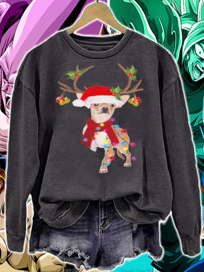 Chihuahua Gorgeous Reindeer Christmas t-shirt sweatshirt