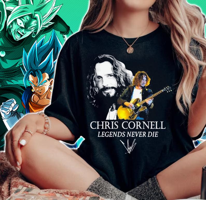 Chris Cornell Legends Never Die Signature t-shirt woman shirt