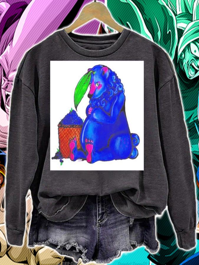 Blueberry bear shirt sweatshirt