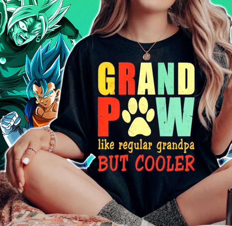 Grand paw like regular grandpa but cooler vintage shirt woman shirt