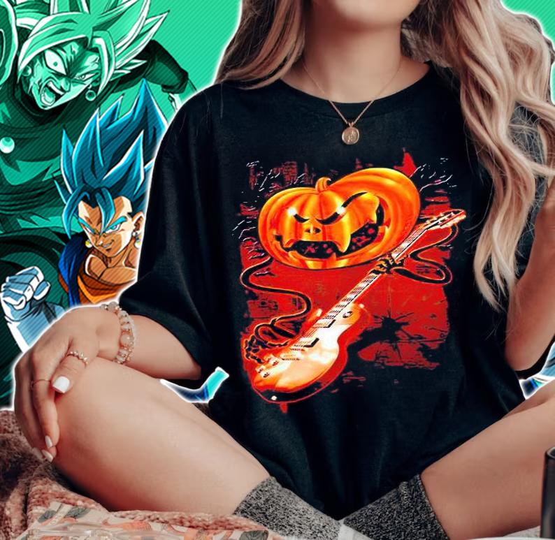Halloween Pumpkin Rocker T-shirt woman shirt