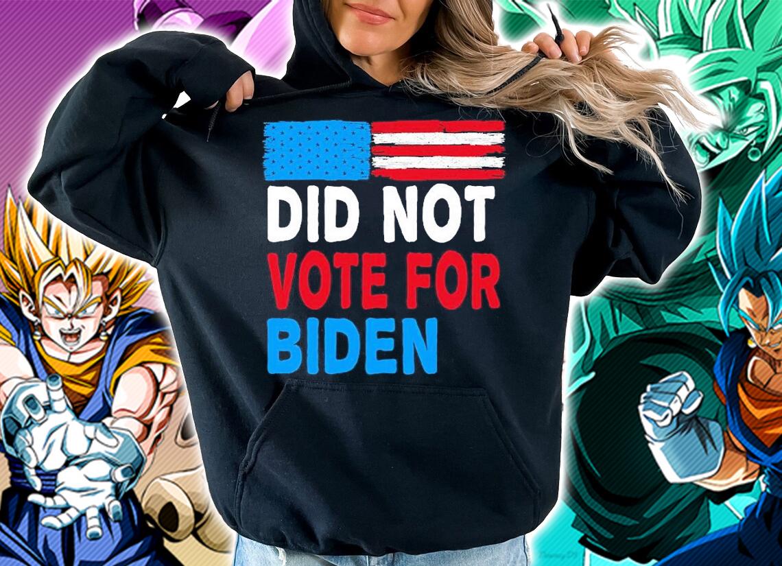 I Did Not Vote For Biden Funny Anti Biden Impeach Biden USA Flag shirt hoodie