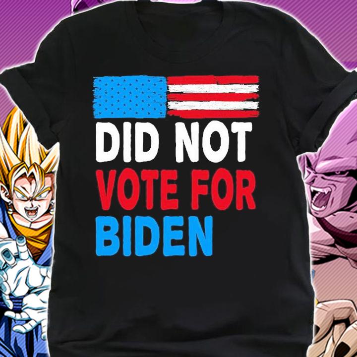 I Did Not Vote For Biden Funny Anti Biden Impeach Biden USA Flag shirt shirt