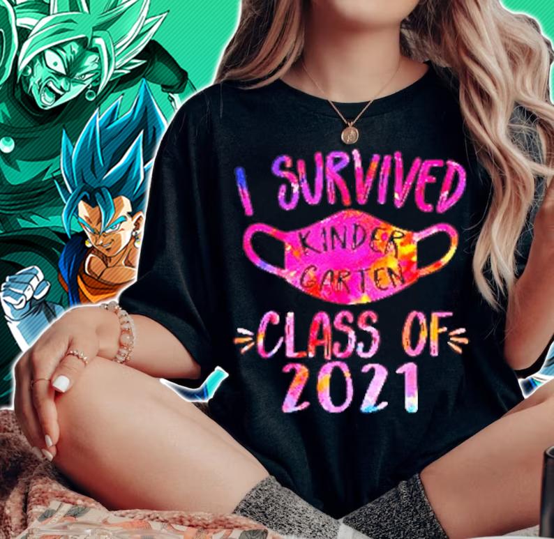 I survived kindergarten class of Covid-19 mask 2021 shirt woman shirt