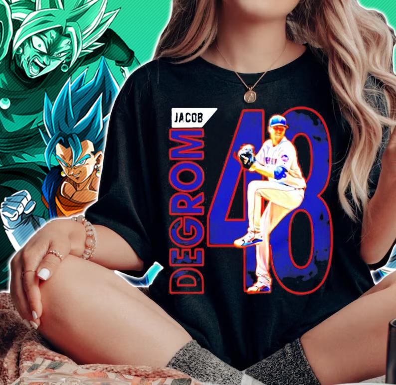 Jacob Degrom 48 New York baseball shirt woman shirt