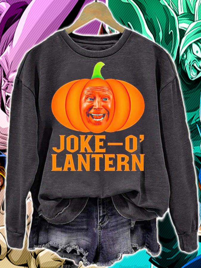 Joke-o' lantern funny anti Biden Halloween Pumpkin T-shirt sweatshirt