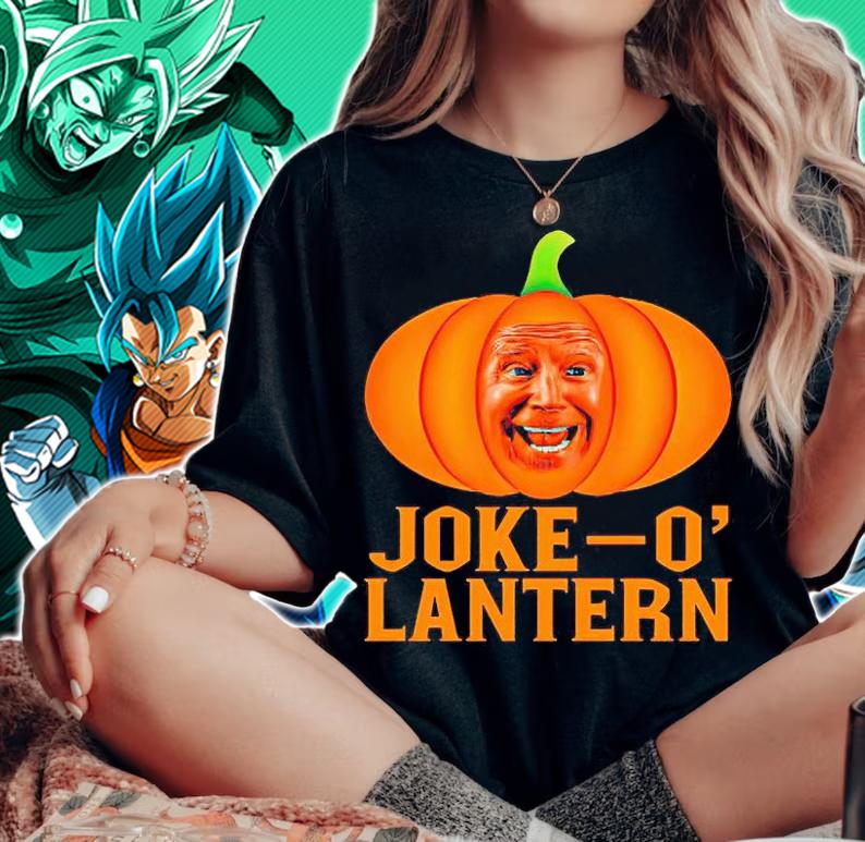 Joke-o' lantern funny anti Biden Halloween Pumpkin T-shirt woman shirt