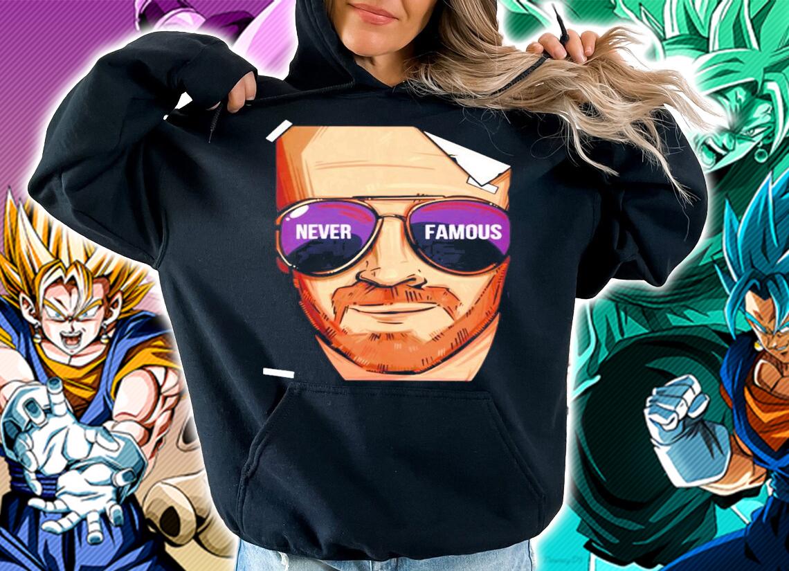Never Famous glass shirt hoodie