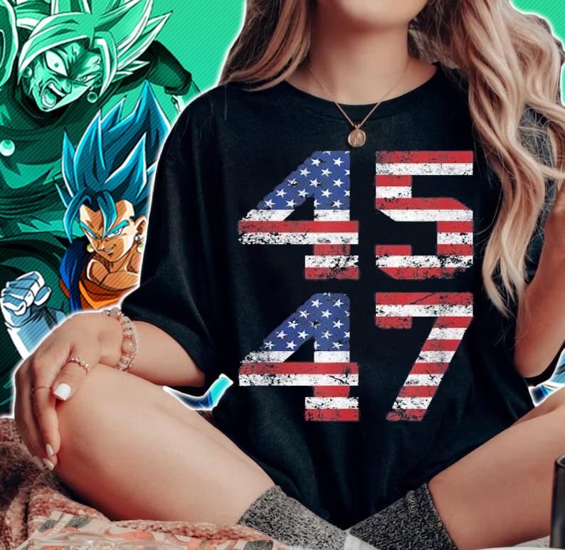 American Flag Trump 45 47 patriotism shirt woman shirt