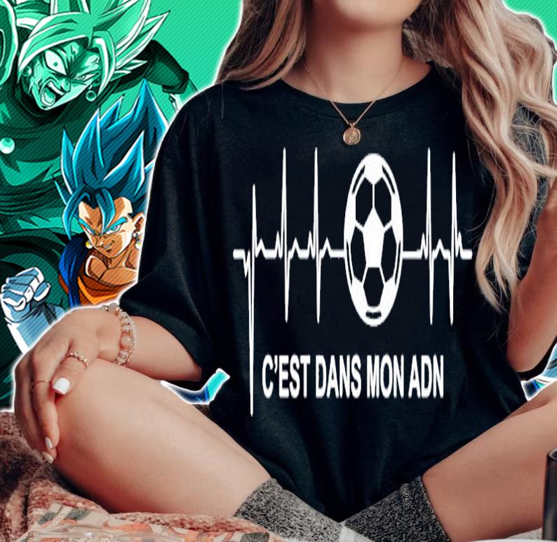 C'est dans mon ADN Soccer ball shirt woman shirt
