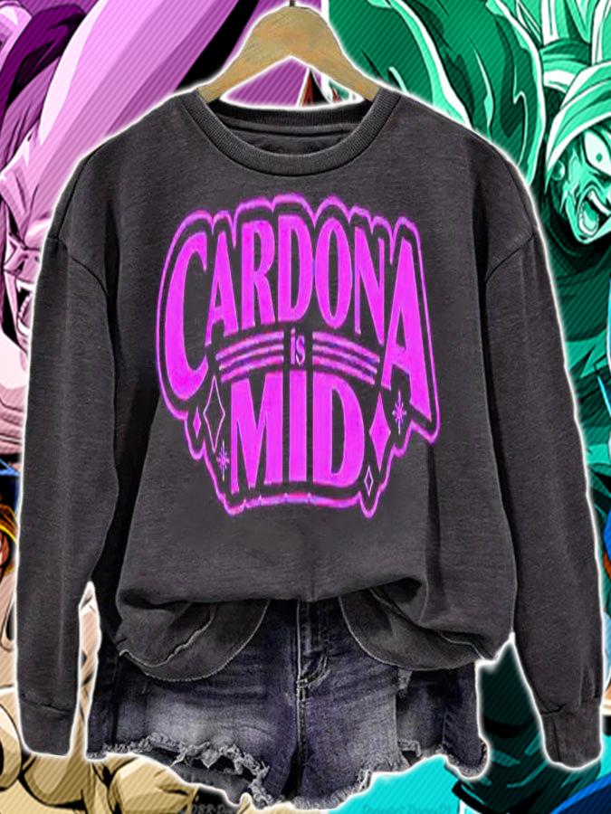 Cardona is mid purple logo T-shirt sweatshirt