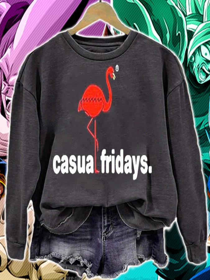 Casual Fridays Flamingo T-shirt sweatshirt