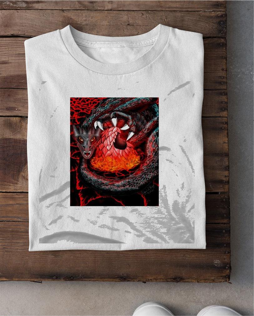 Awesome black Dragon Hunt of Pray poster shirt shirt