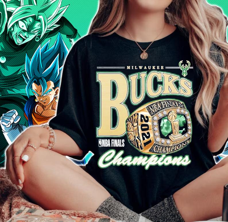 Bling 2021 NBA Champions Milwaukee Bucks shirt woman shirt