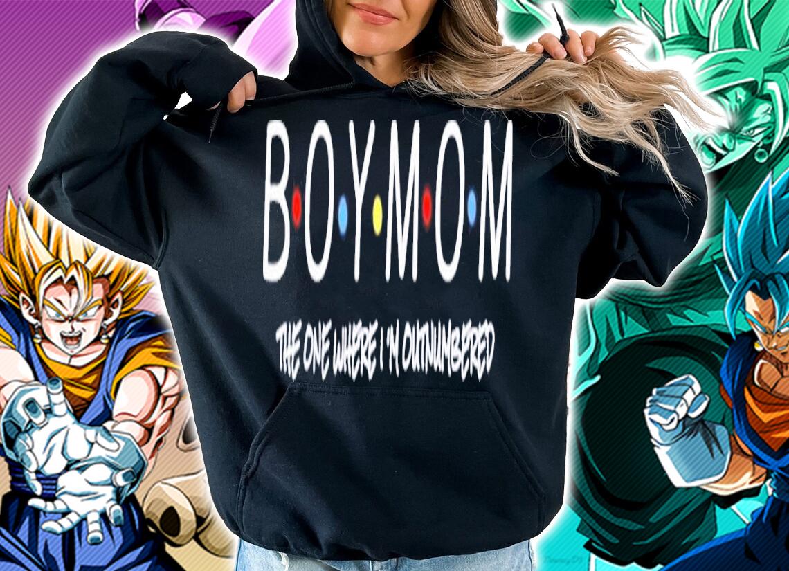 Boy Mom the one where Im outnumbered shirt hoodie