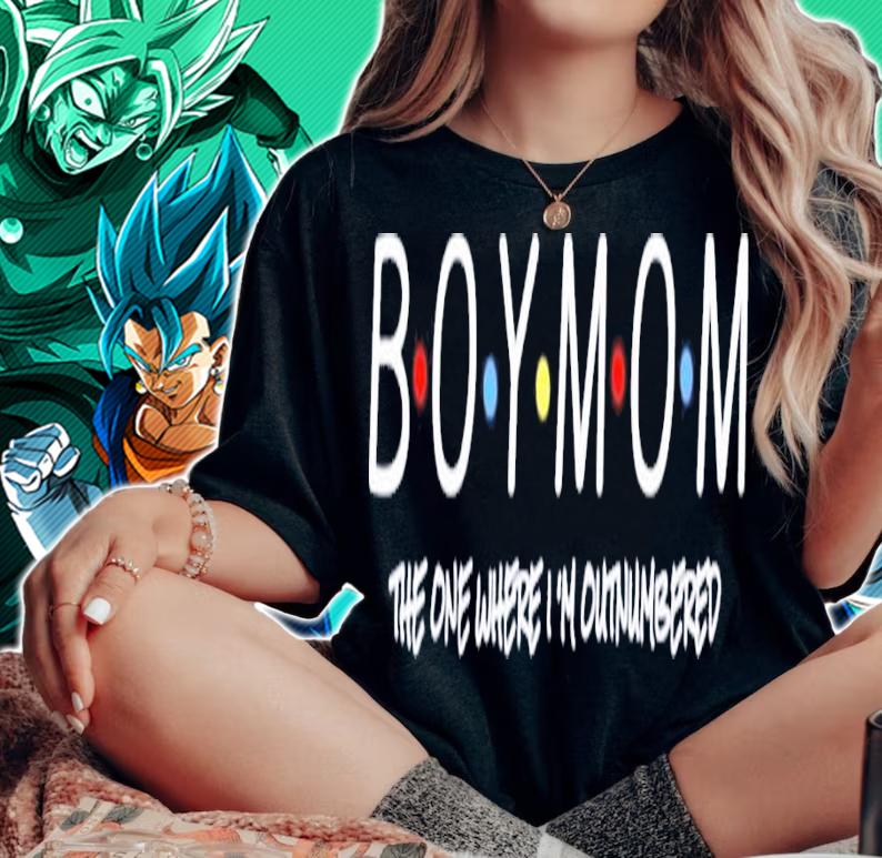 Boy Mom the one where Im outnumbered shirt woman shirt