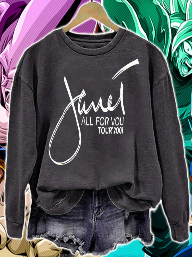 Janet Jackson all for You tour 2001 T-shirt sweatshirt