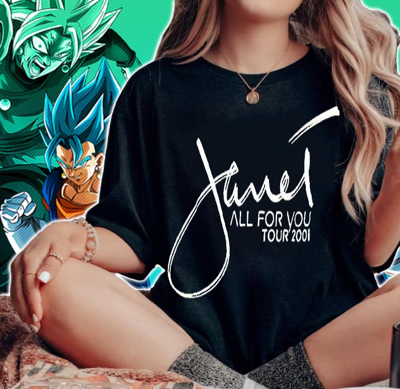 Janet Jackson all for You tour 2001 T-shirt woman shirt