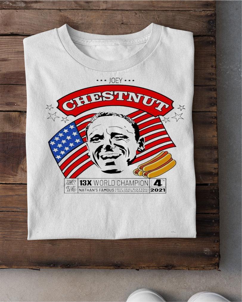 Joey Chestnut 13X World Champion t-shirt shirt