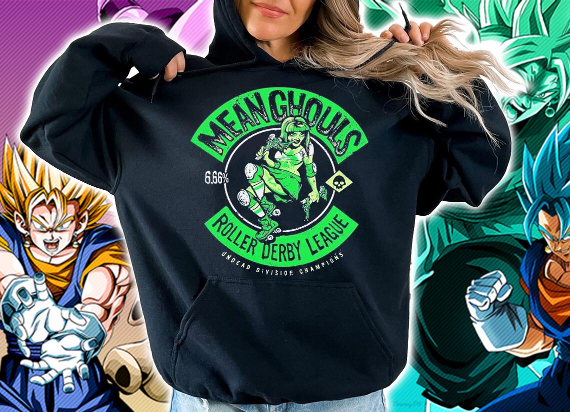Mean ghouls roller derby league shirt hoodie
