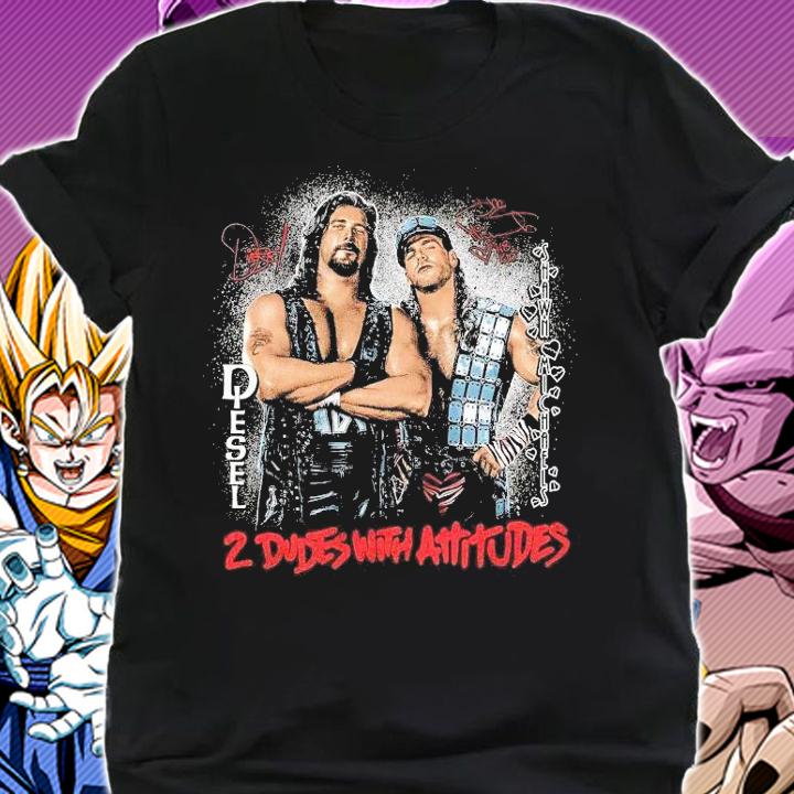 Shawn Michaels and Diesel 2 Dudes With Attitudes shirt shirt