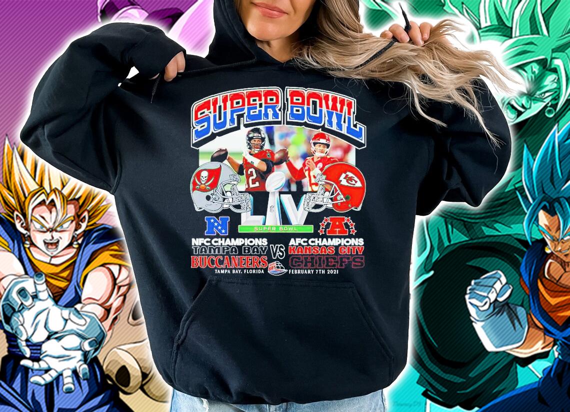 Super Bowl LIV NFC Champions Tampa Bay Buccaneers vs AFC Champions Kansas City Chiefs shirt hoodie