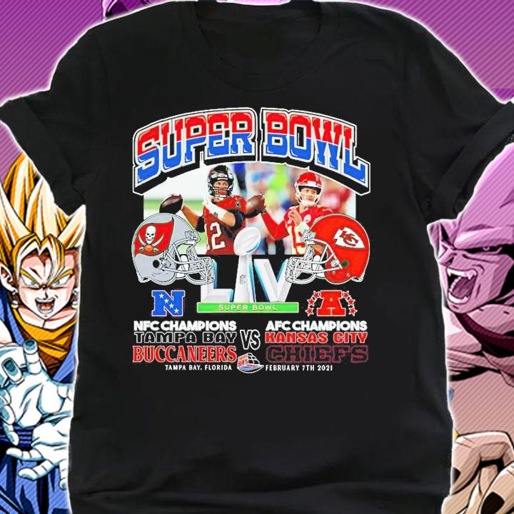 Super Bowl LIV NFC Champions Tampa Bay Buccaneers vs AFC Champions Kansas City Chiefs shirt shirt