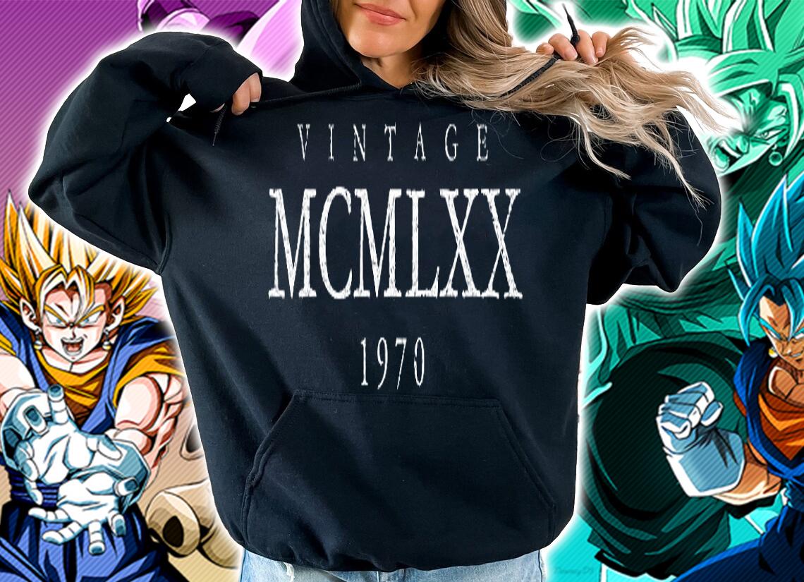 Vintage MCMLXX 1970 White 51St Birthday T-Shirt hoodie