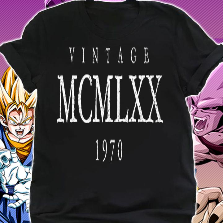 Vintage MCMLXX 1970 White 51St Birthday T-Shirt shirt