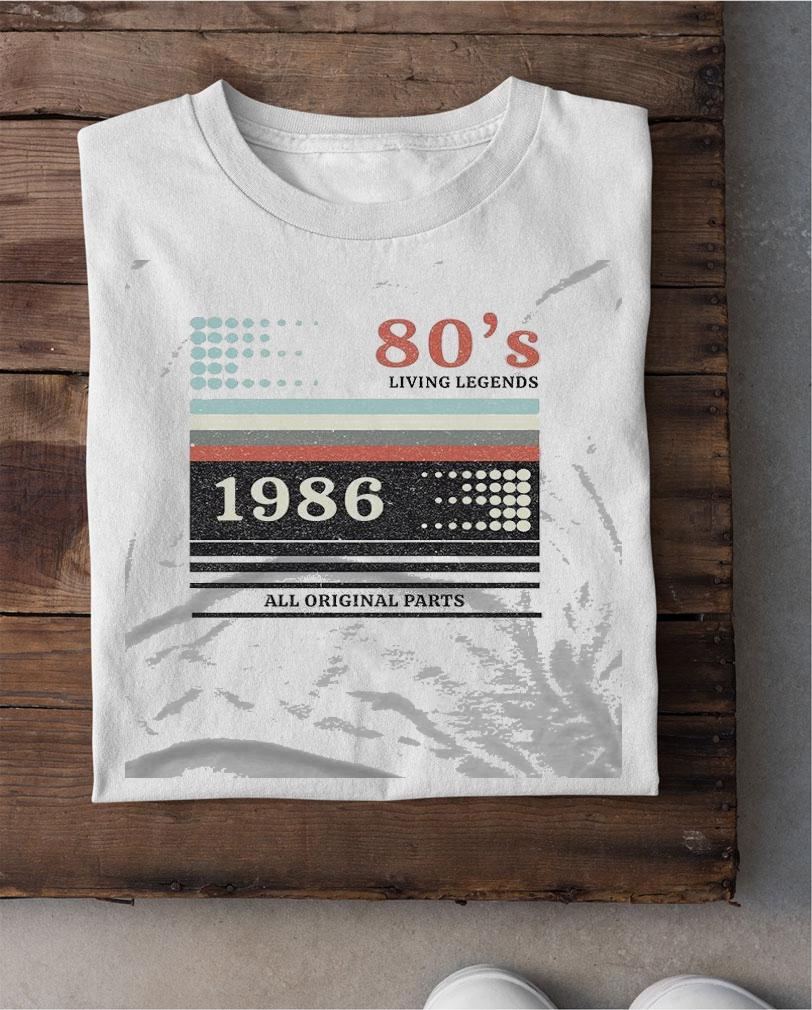 Vhs Cassete Vintage 1986 T-Shirt - 80's Living Legends 1986 All Original Parts T-shirt shirt