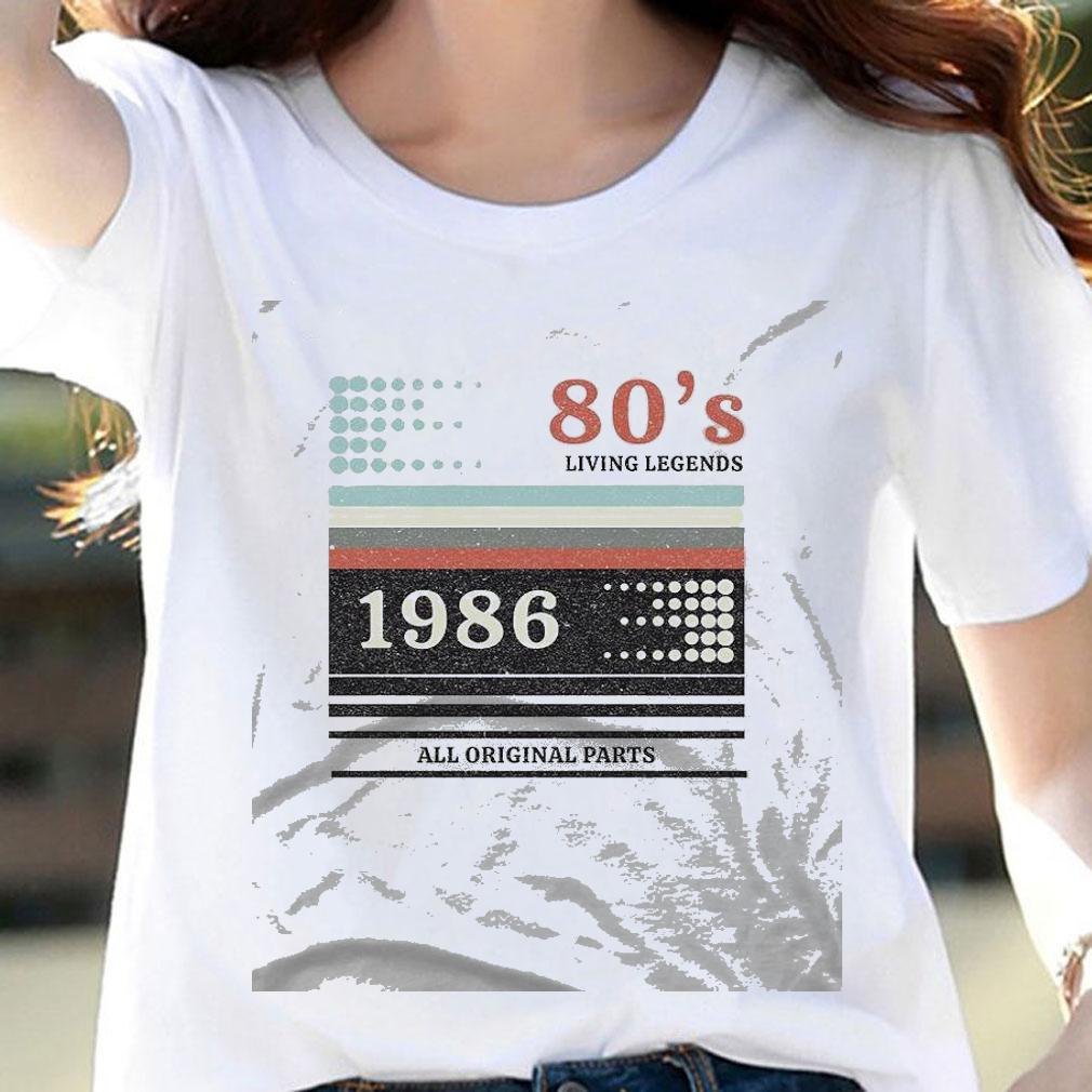 Vhs Cassete Vintage 1986 T-Shirt - 80's Living Legends 1986 All Original Parts T-shirt woman shirt