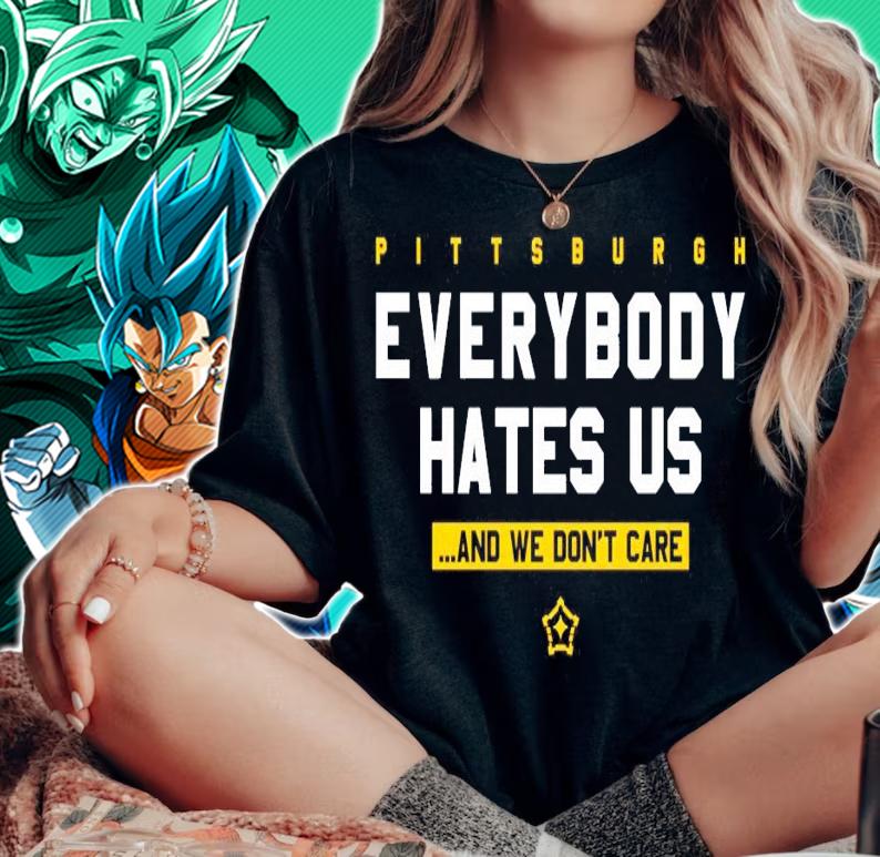 Pittsburgh everybody hates us and we don't care shirt woman shirt
