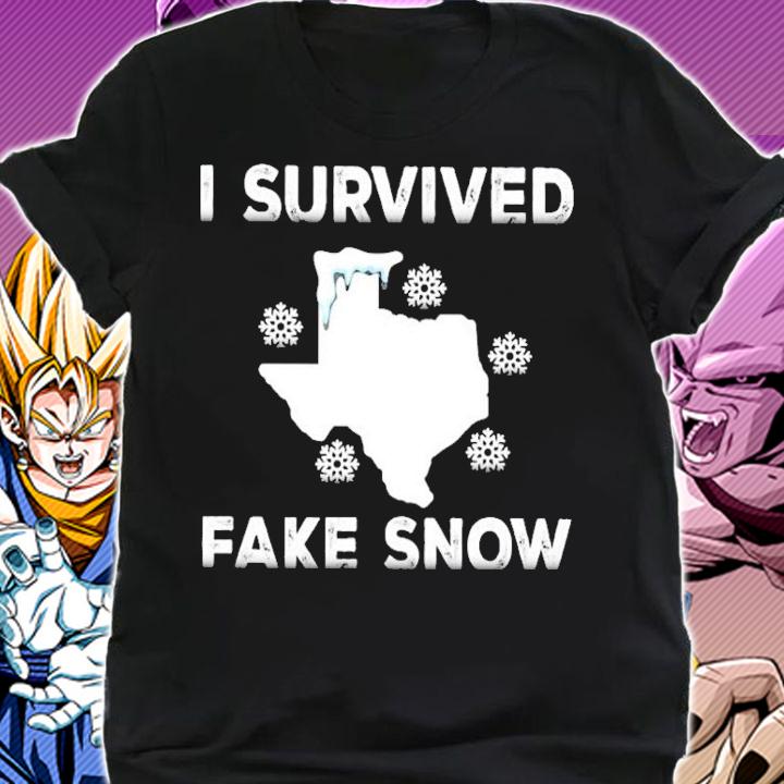 Texas I survived fake snow shirt