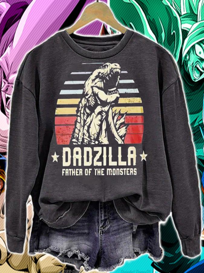 Dadzilla father of the monsters vintage shirt sweatshirt