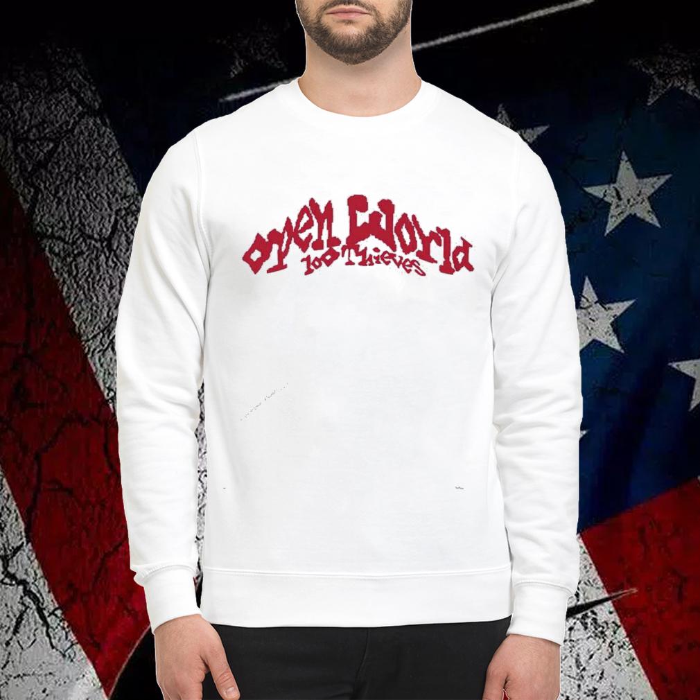 100 Thieves open world shirt sweatshirt
