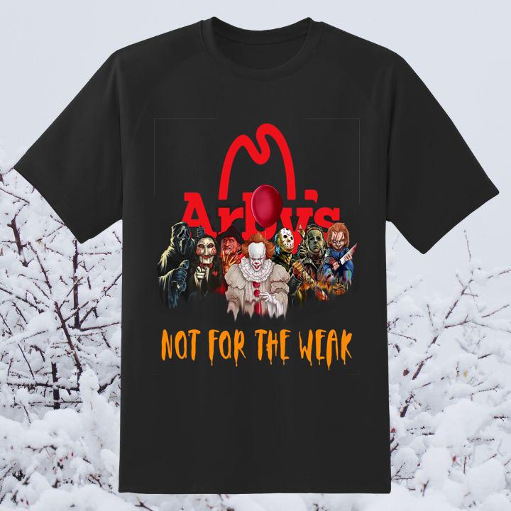 Arby'S Halloween Horror Movie Characters Not For The Weak T-Shirt