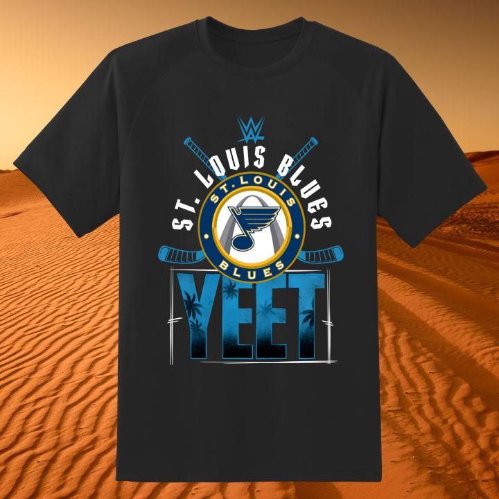 Jey Uso WWE St. Louis Blues Hockey Yeet City T-Shirt