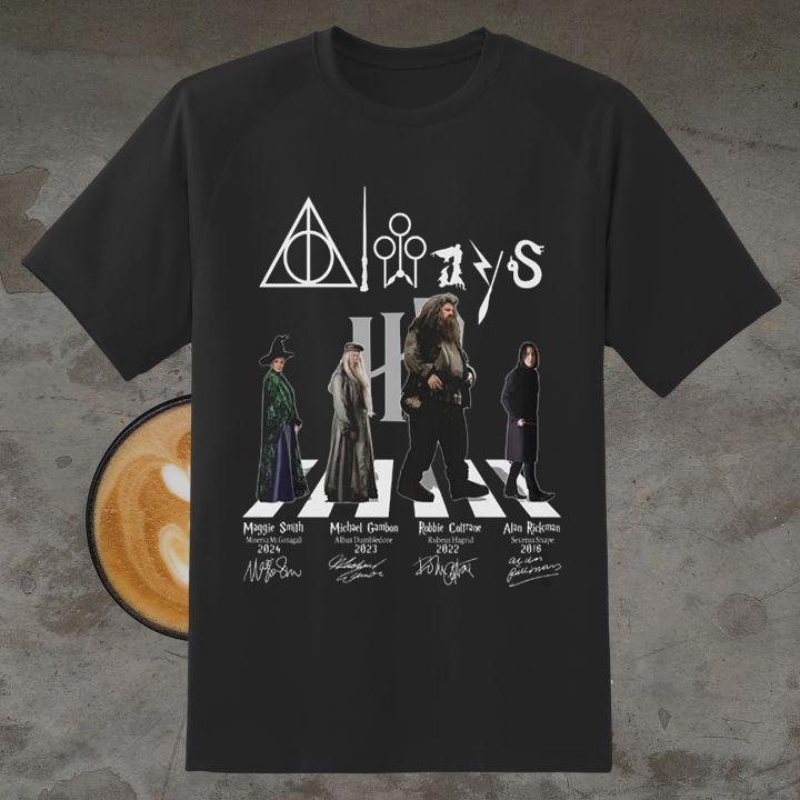 Harry Potter Always Characters Abbey Road Signatures T-Shirt