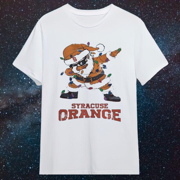 Get the Dabbing Santa Syracuse Orange Christmas Light Shirt Today!
