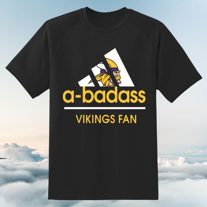 Show Your Team Spirit with Adidas A-Badass Minnesota Vikings Fan Shirt