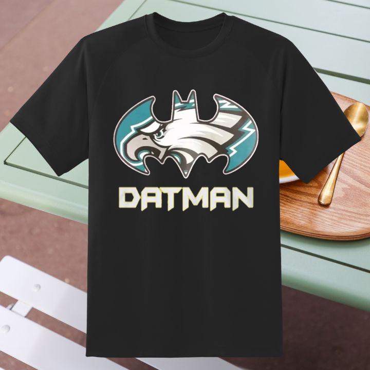 Shop Philadelphia Eagles Datman Batman Logo Shirt – Unique Fan Gear!