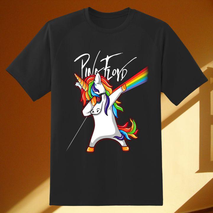 Premium Dabbing Unicorn Pink Floyd Dark Side Of The Moon T-Shirt