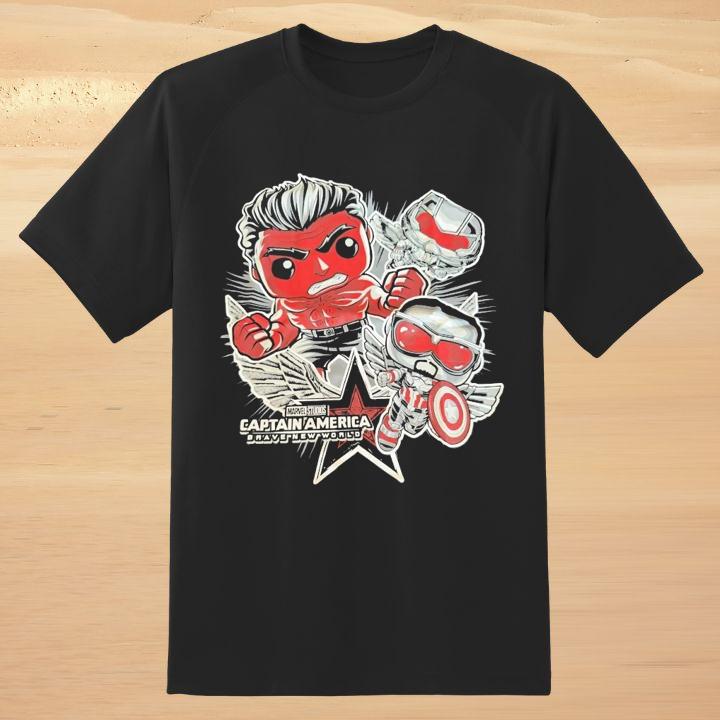 Marvel Captain America Brave New World Red Hulk Falcon Shirt