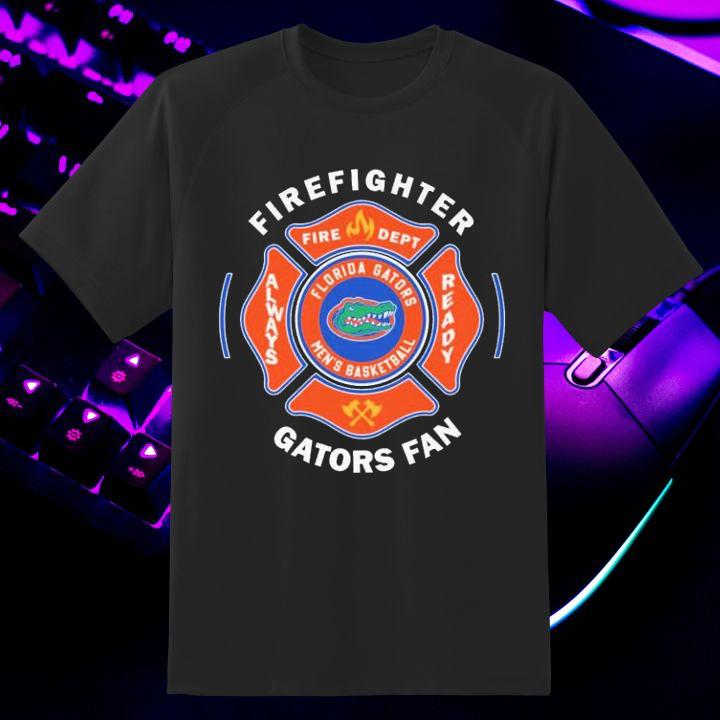 Fire Dept Florida Gators Logo Football Firefighter T-Shirt