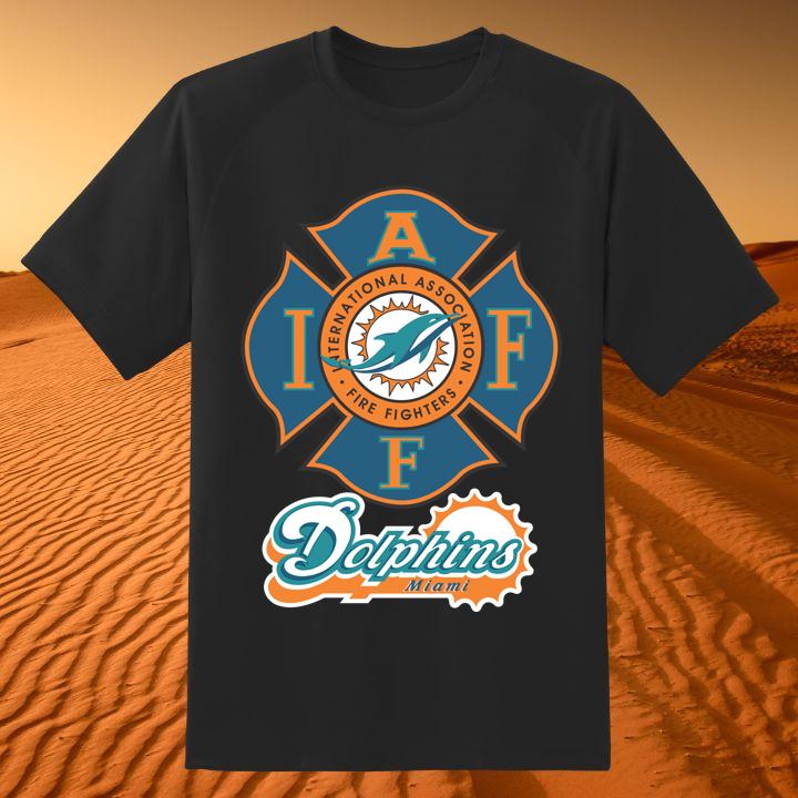 Miami Dolphins International Association Fire Fighters T-Shirt