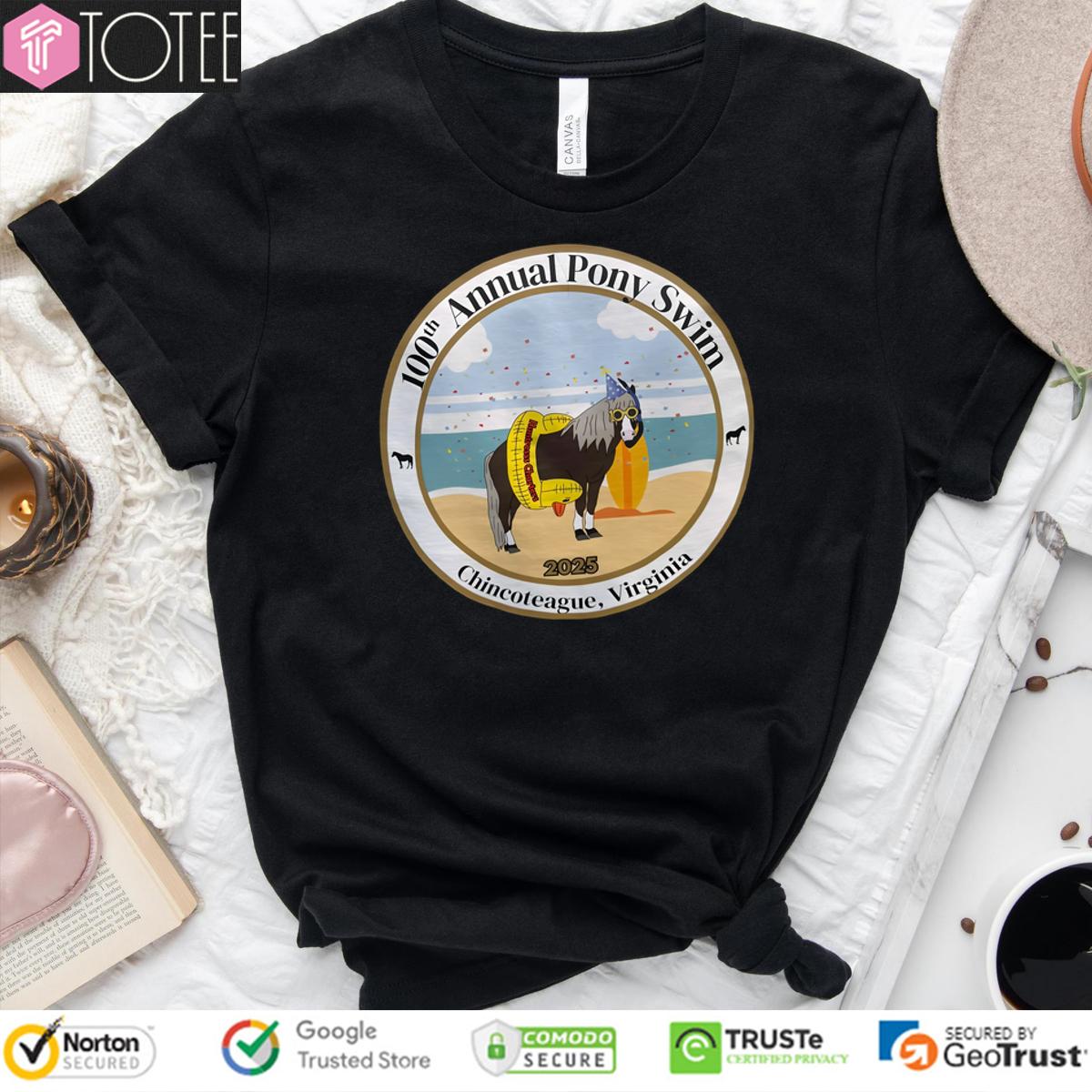 Chincoteague Pony Swim 2025 Shirt: 100th Anniversary Edition!