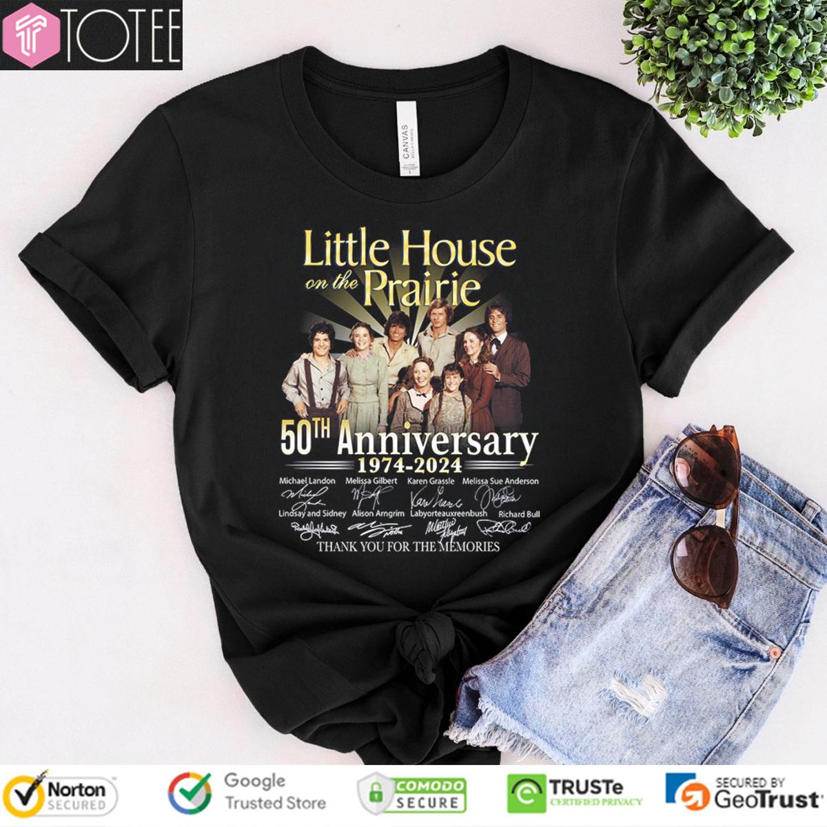 Little House On The Prairie 50Th Anniversary Thank You For The Memories T-Shirt