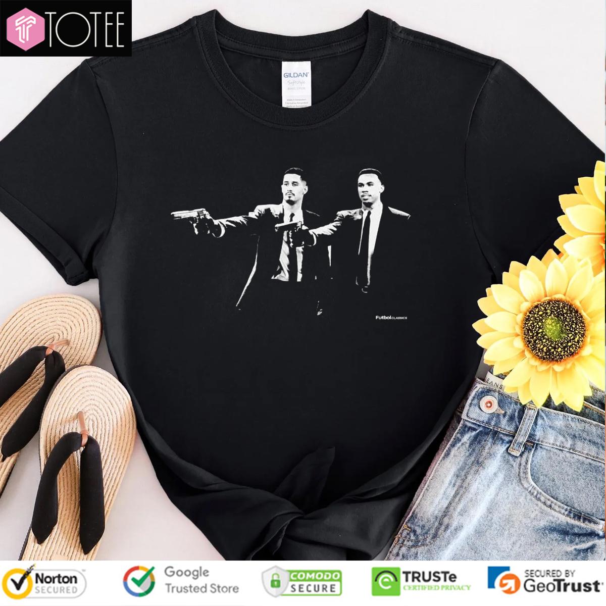 William Saliba And Gabriel Magalhães Parody Pulp Fiction Arsenal Fc T-Shirt
